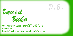 david buko business card